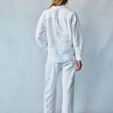 Bella Dahl Eyelet Embroidered Shirt / White