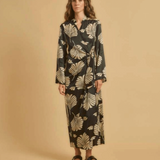Diega Rossana Dress / Noir - Camel - Noir