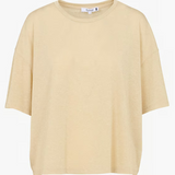 Please Glitter Over Size Top / Sand