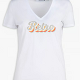 Please Slim Fit V Neck T Shirt / Retro