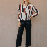 Bella Dahl Pleated Button Down / Modern Art
