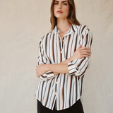 Bella Dahl Boyfriend Button Down / Autumn Lurex Stripe