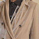 Diega Vitalo Double Breast Blazer - Sable