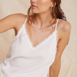 Bella Dahl Frayed Cami - White