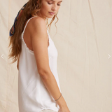 Bella Dahl Frayed Cami - White