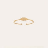Penna twisted bangle bracelet gold