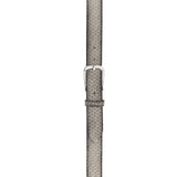 B.belt Mara Leather Belt / Ivory Silver