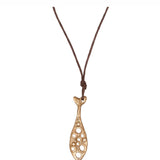 Pesci Che Volano Bacco Bronze Necklace