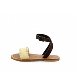 Assouan Leather Sandals / Raffia