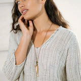 Pesci Che Volano Acciuga Bronze Necklace