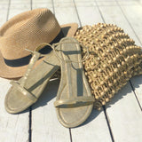 Wild Lizard Sandals / Gold