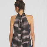 Go Over The Bow Jadore Buff Printed Silk Top