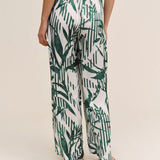 Bella Dahl Wide Leg With Wide Hem / Palm Paradise Print