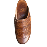 Bosabo Classic Clogs - Embossed Antique Tan