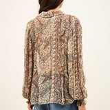 Ba&sh Cleo Patterned Shirt / Blue