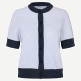 Samsoe Samsoe Sanoura Cardigan / Soft Blue With Navy