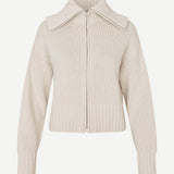 Sajasmin Zip Cardigan / Bone White