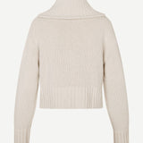 Sajasmin Zip Cardigan / Bone White