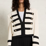 Please White Military Jacket / Gold Button