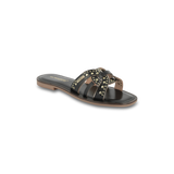 Les Tropeziennes Hamity Slip on Sandals / Black-Gold