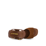 Les Tropeziennes Patricia Leather Clog Sandal / Tan