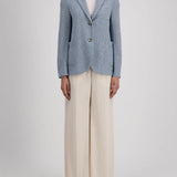Harris Wharf London Bicolour Frise Blazer / Denim