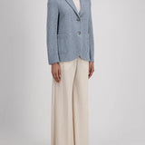 Harris Wharf London Bicolour Frise Blazer / Denim