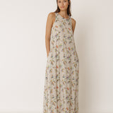 Indi & Cold Floral maxi Dress / Beige