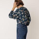 Indi & Cold Floral printed Blouse / Marino