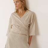 Indi & Cold reversible Gingham Top