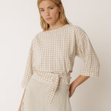 Indi & Cold reversible Gingham Top