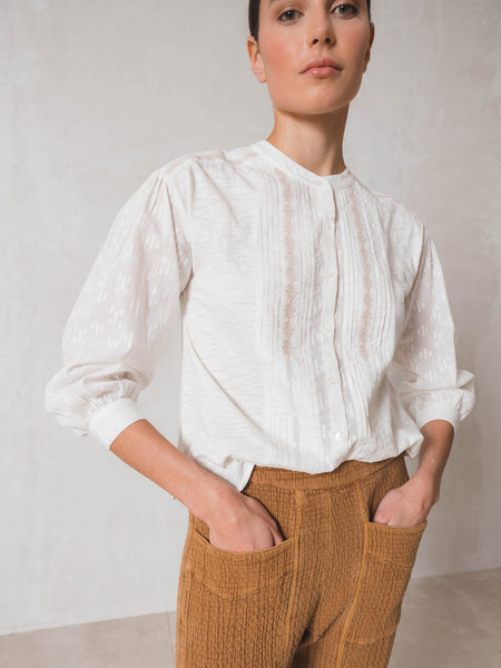 Indi & Cold woven knit top