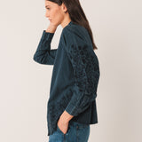 Indi & Cold Embroidered Voile Shirt