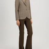 Harris Wharf London Bicolour Frise Blazer / Taupe