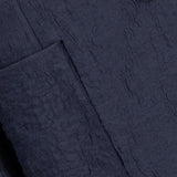 Harris Wharf London Travel Blazer Crinkle / Navy Blue