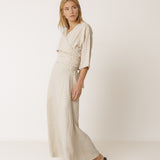 Indi & Cold Linen Maxi Skirt / Beige