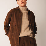 Indi & Cold Cotton Corderoy Shirt / Tabacco