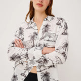 Rails Charli Long Sleeve Shirt / Ivory Bengal