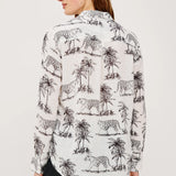 Rails Charli Long Sleeve Shirt / Ivory Bengal