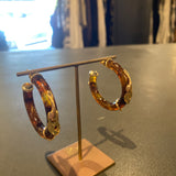 Gas Bijoux Cobra Earrings / Brown