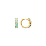 Fairley Amazonite Midi Hoops