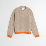Indi & Cold Bicolore Knitted Sweather / Beige