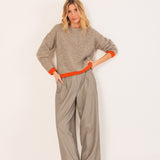 Indi & Cold Bicolore Knitted Sweather / Beige