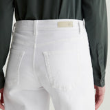 AG Saige Wide Leg Crop Denims / White