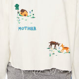 Mother The Super Exs Crop Fray Jacket / Fired Up