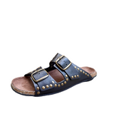 Bosabo Buckled Slides / Nero