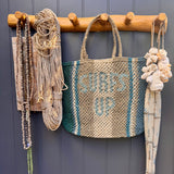 The Jacksons Surfs Up Jute Bag / Multi Blues - Sky