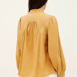 Ba&sh Jaky Emroidered Shirt / Sable