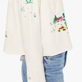 Mother The Super Exs Crop Fray Jacket / Fired Up