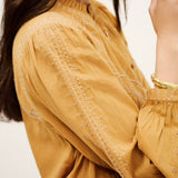 Ba&sh Jaky Emroidered Shirt / Sable